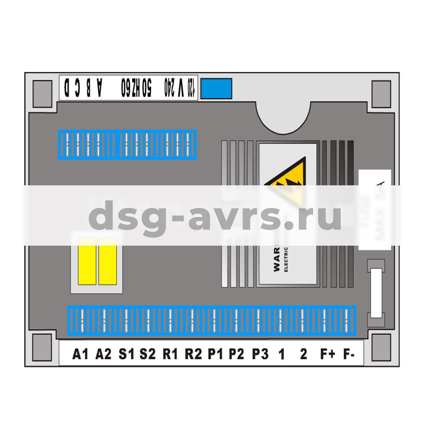 Регулятор напряжения avr etc-3 для генераторов evotec с PMG